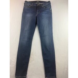 Silver Jeans Co Womens Bleecker Skinny‎ Jeans Dark Wash W28 L29